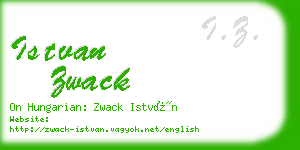 istvan zwack business card